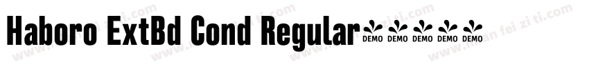 Haboro ExtBd Cond Regular字体转换